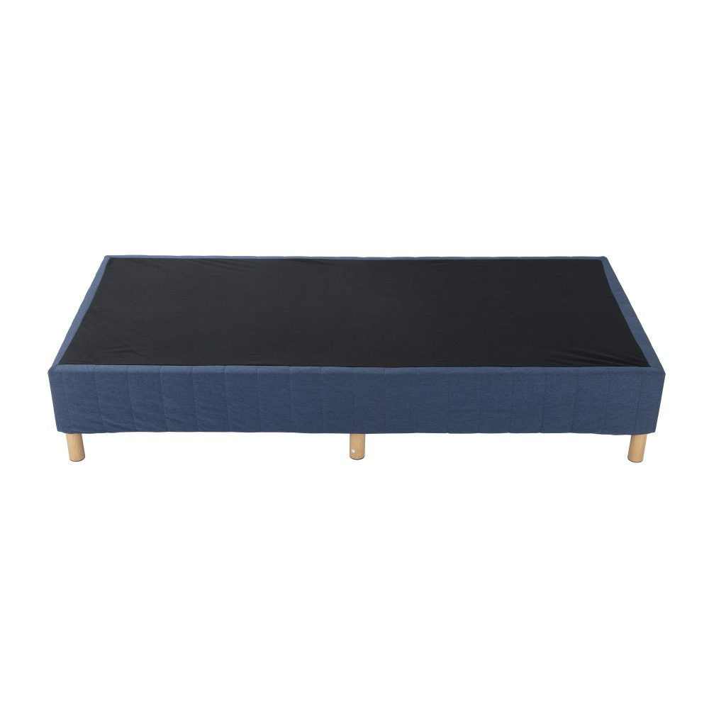 Metal Bed Frame Mattress Foundation Blue – Queen