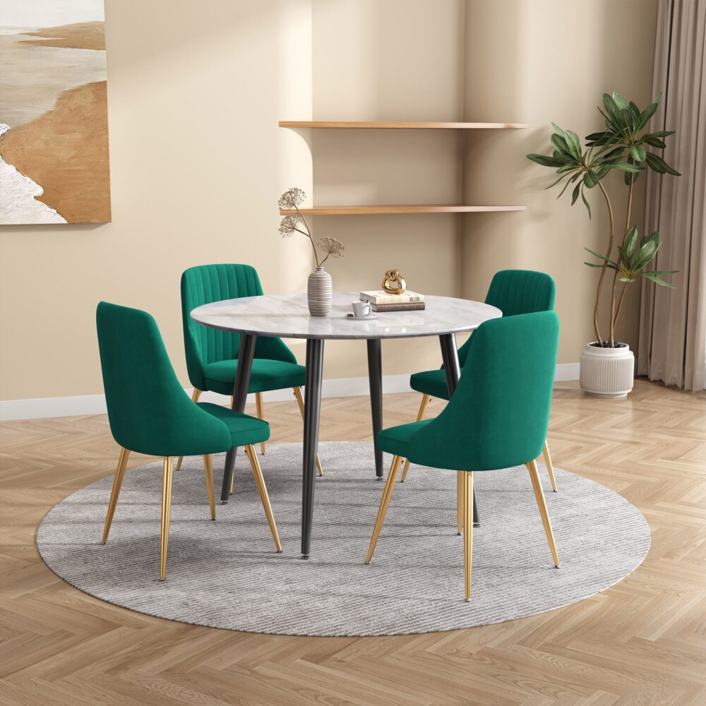 Velvet Elegance Dining Set