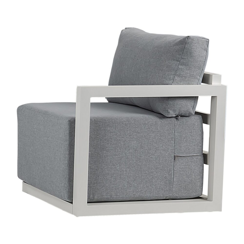 Alfresco Contemporary All-Weather Lounge Set – Charcoal Grey