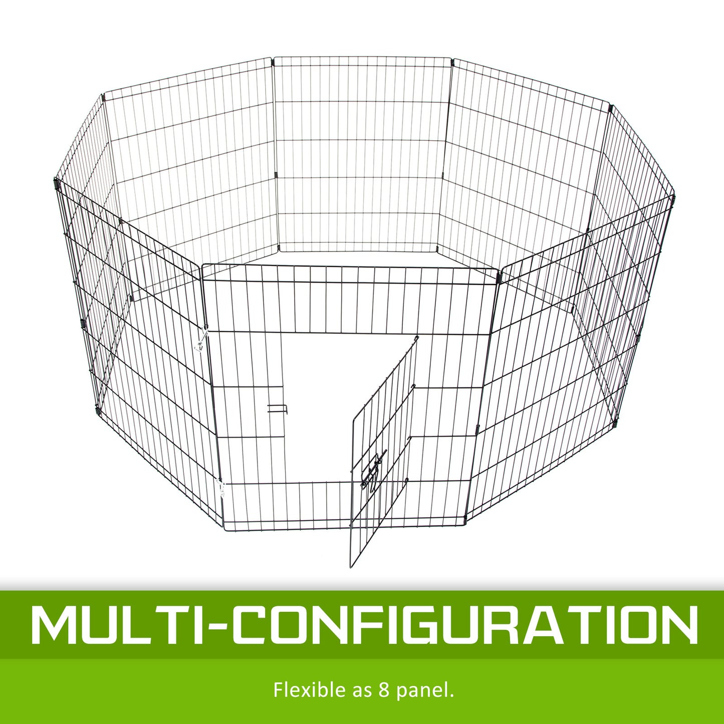 Pet Playpen Foldable Dog Cage 8 Panel 30in