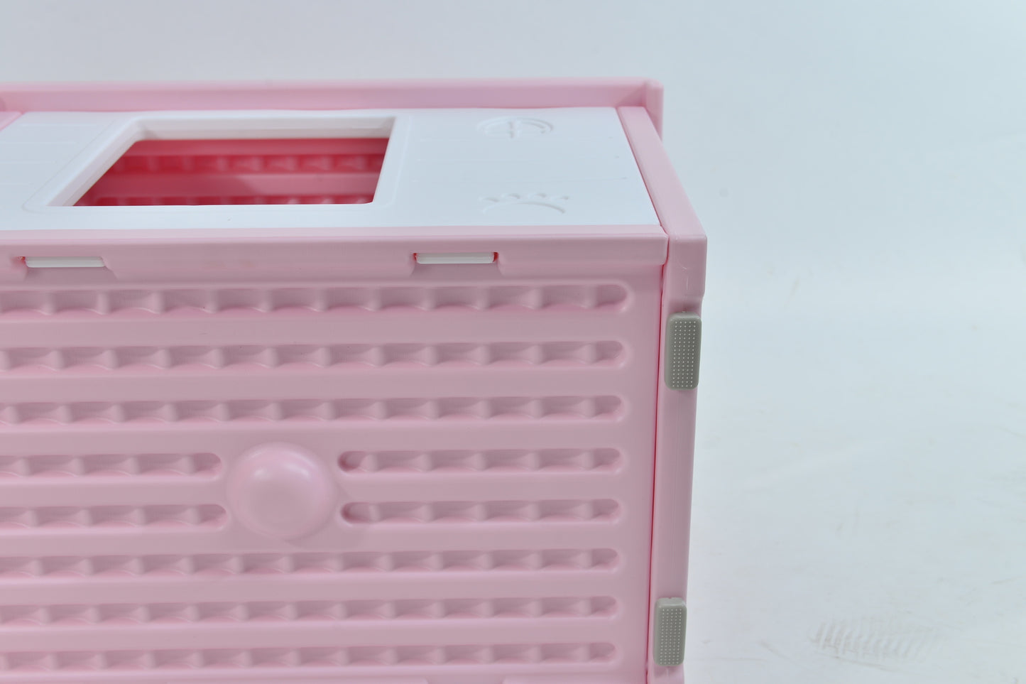 YES4PETS Small Plastic Pet Dog Puppy Cat House Kennel Pink