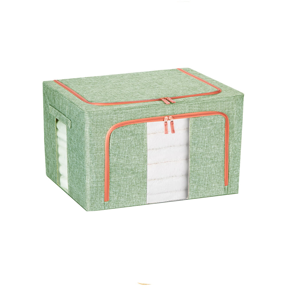 100L Cloth Storage Box Closet Organizer Storage Bags Clothes Storage Bags Wardrobe Organizer Idea GREEN