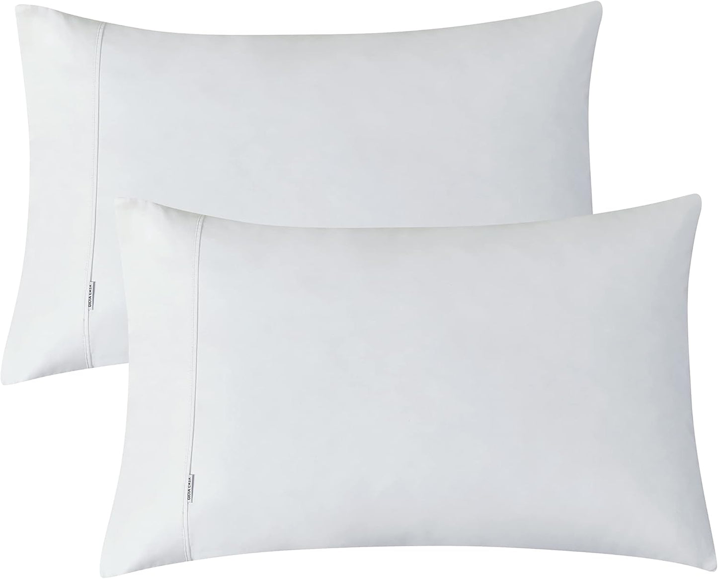 Gioia Casa Vintage Washed 100% Cotton Sheet Set with 2 Pillowcases - White - King Size