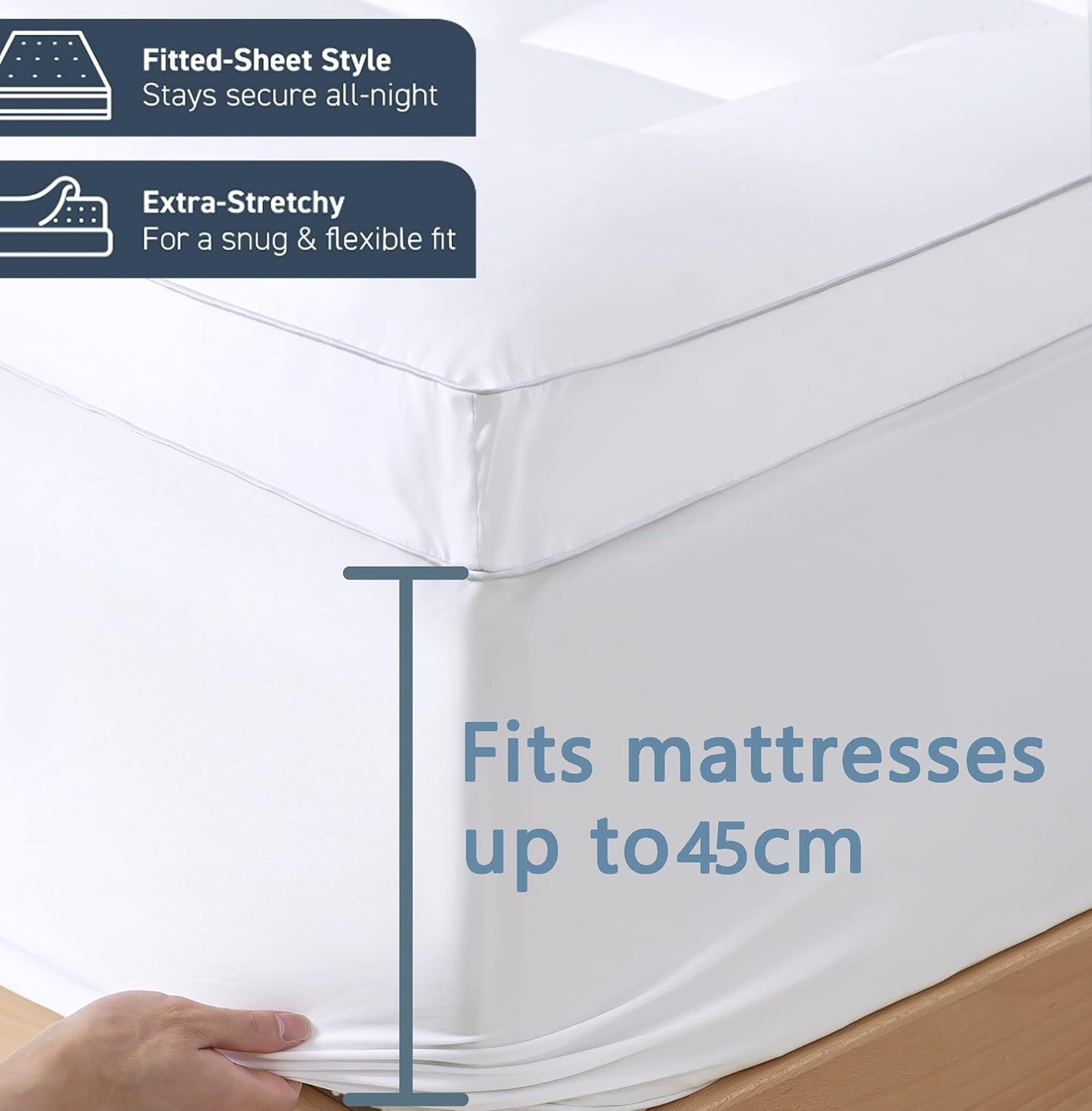 Gioia Casa Luxury Extra Thick 1000GSM Mattress Topper-King size