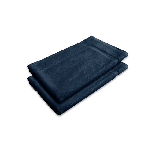 800GSM Set of 2 Cotton Bath Mat Navy