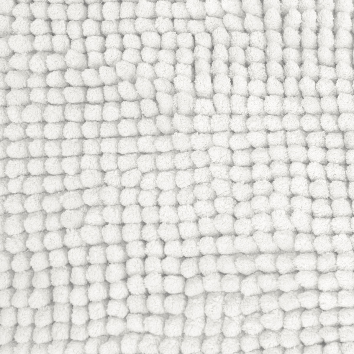 Toggle Microfiber Bath Mat Contourned White