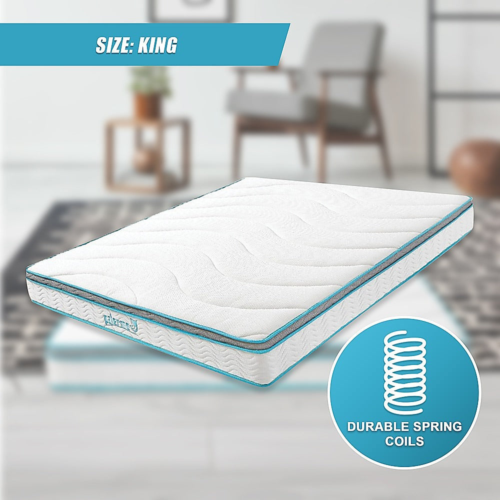 Palermo King 20cm Memory Foam and Innerspring Hybrid Mattress