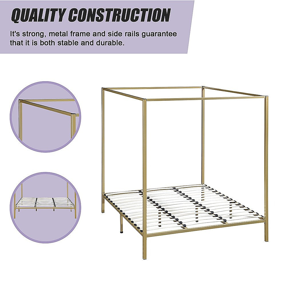 4 Four Poster King Bed Frame