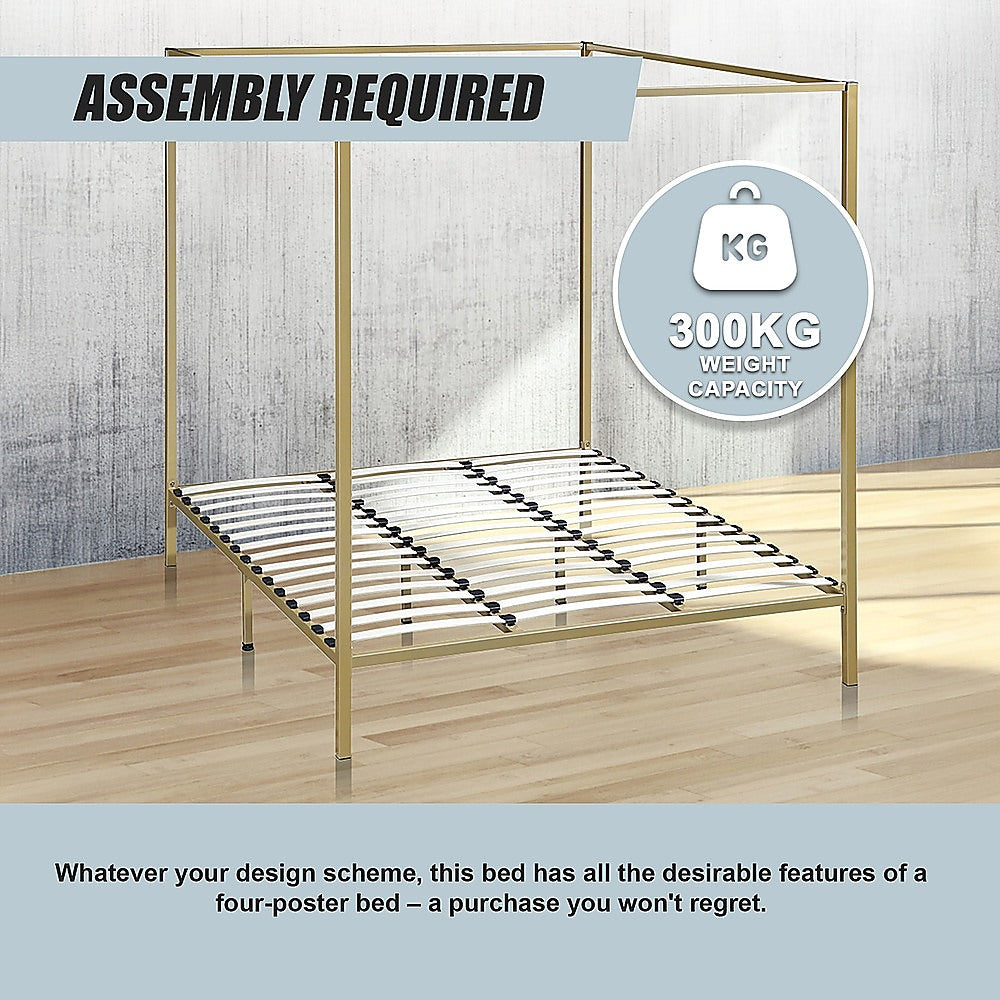 4 Four Poster King Bed Frame