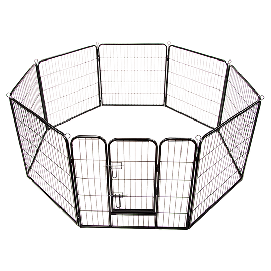 8 Panel Heavy Duty Pet Dog Playpen Puppy Exercise Fence Enclosure Cage