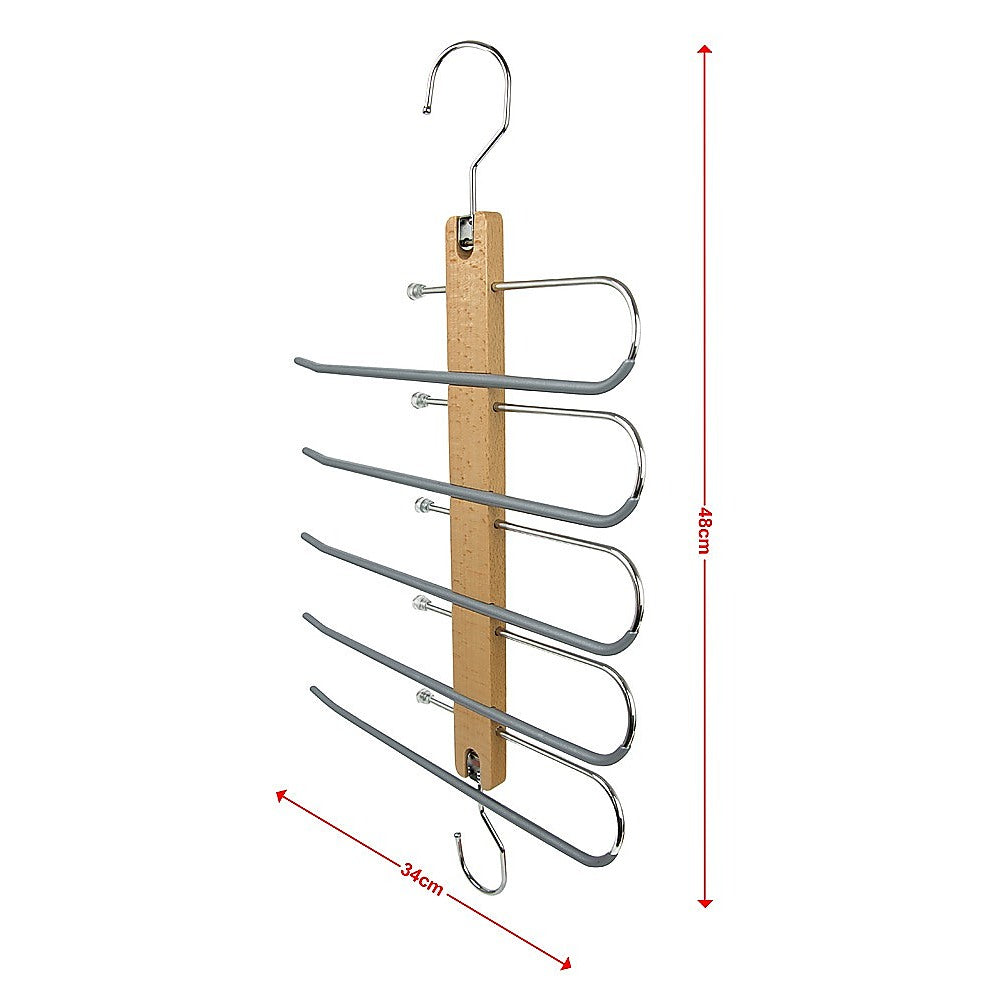 Pants Clothes Coat Hanger Non-slip Magic Space Saver Closet Organizer Rack