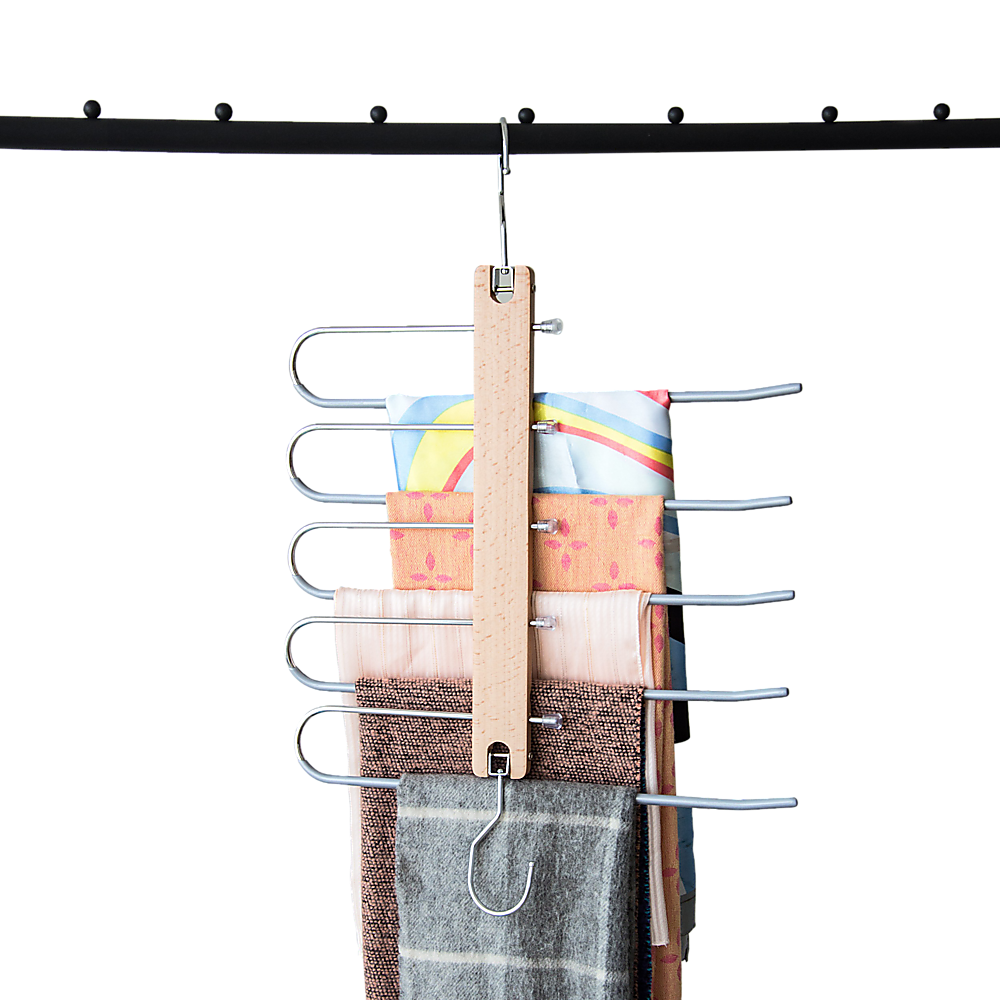 Pants Clothes Coat Hanger Non-slip Magic Space Saver Closet Organizer Rack