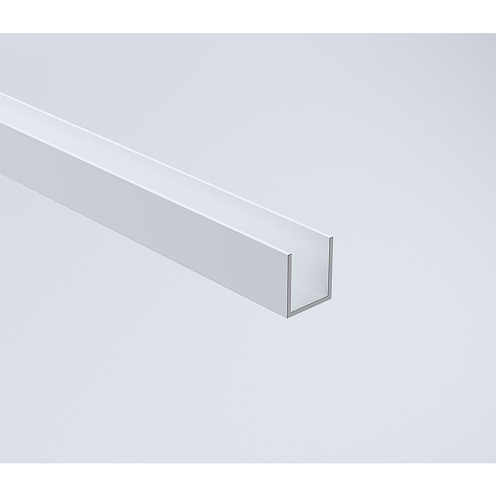 Glass Shower Screen 210cm Wall Channel in White