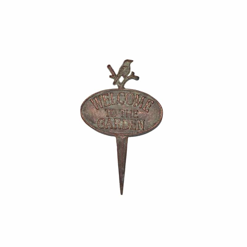 Welcome To The Garden Cast Iron Stake 32cm