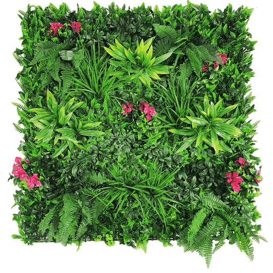 Flowering Lilac Vertical Garden / Green Wall UV Resistant 100cm X 100cm Panel
