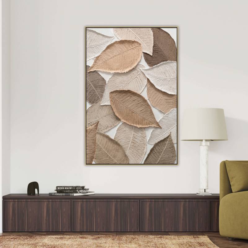 Modern Leaves Artwork 80x120cm