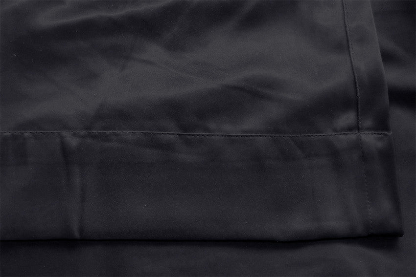 100% Blockout Curtain 137x160cm PINCH PLEAT Blackout High Level Fabric Black