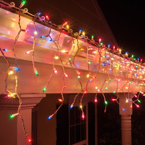 500 LED Icicle Lights – available in 4 Colors - Warm White