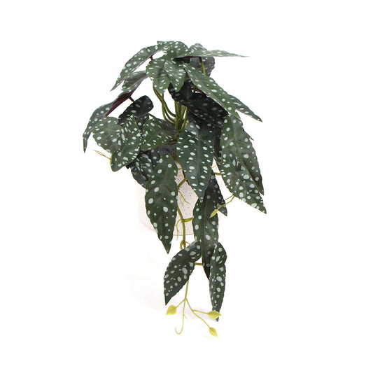 Artificial Bergonia Plant In Decorative Bowl 30cm