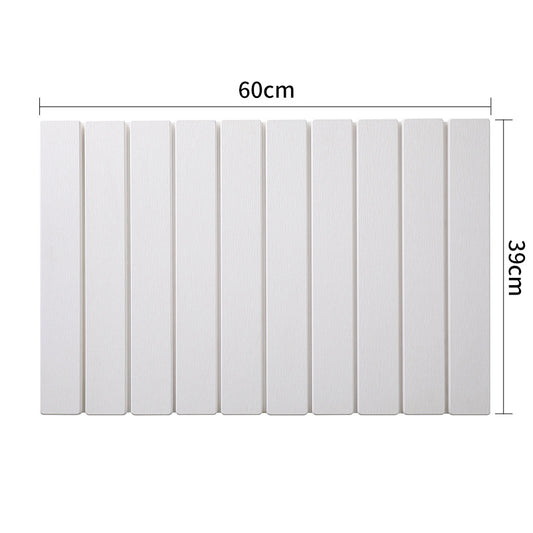Collapsible Diatom Mud Bath Mat - Quick Dry, Non-Slip, Odor-Free Absorbent Pad(white)