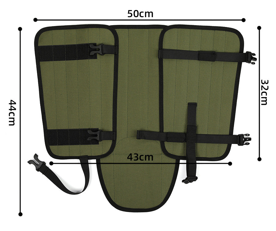 Khaki Outdoor Waterproof Leg Gaiters - Anti-Snake Bite & Scratch Protection Boot Covers - Breathable Nylon Oxford Leg Guards for Hiking Camping