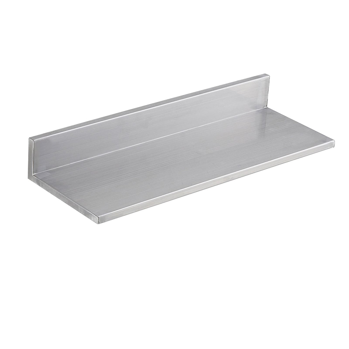 8.6" x 24" Stainless Steel Shelf, Wall Mounted Floating Shelving with Backsplash, 44 lbs Load Capacity Commercial Shelves, Heavy Duty Storage Rack for Restaurant, Kitchen, Bar, Home, and Hotel (2 Packs)