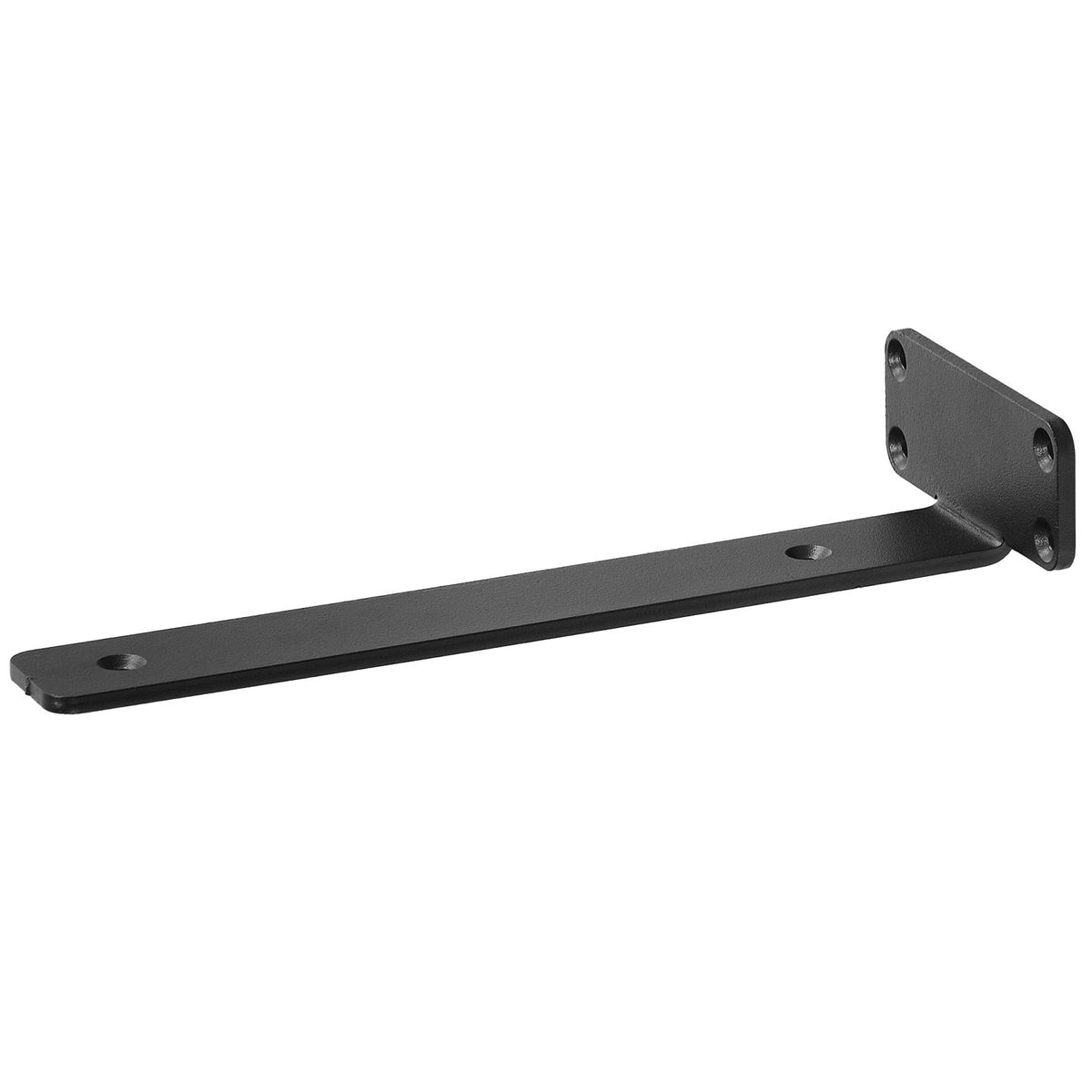 Shelf Bracket, 21cmL x 10cmW x 4.5cmH 6 Pcs, Heavy Duty Floating Shelf Brackets, Brackets for Shelves, 5mm Thick Matte Black L Shelf Bracket,Steel Shelving Brackets with 72.6 kg Load Capacity