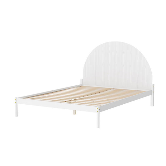 Artiss Bed Frame Queen Size Wooden White DALY