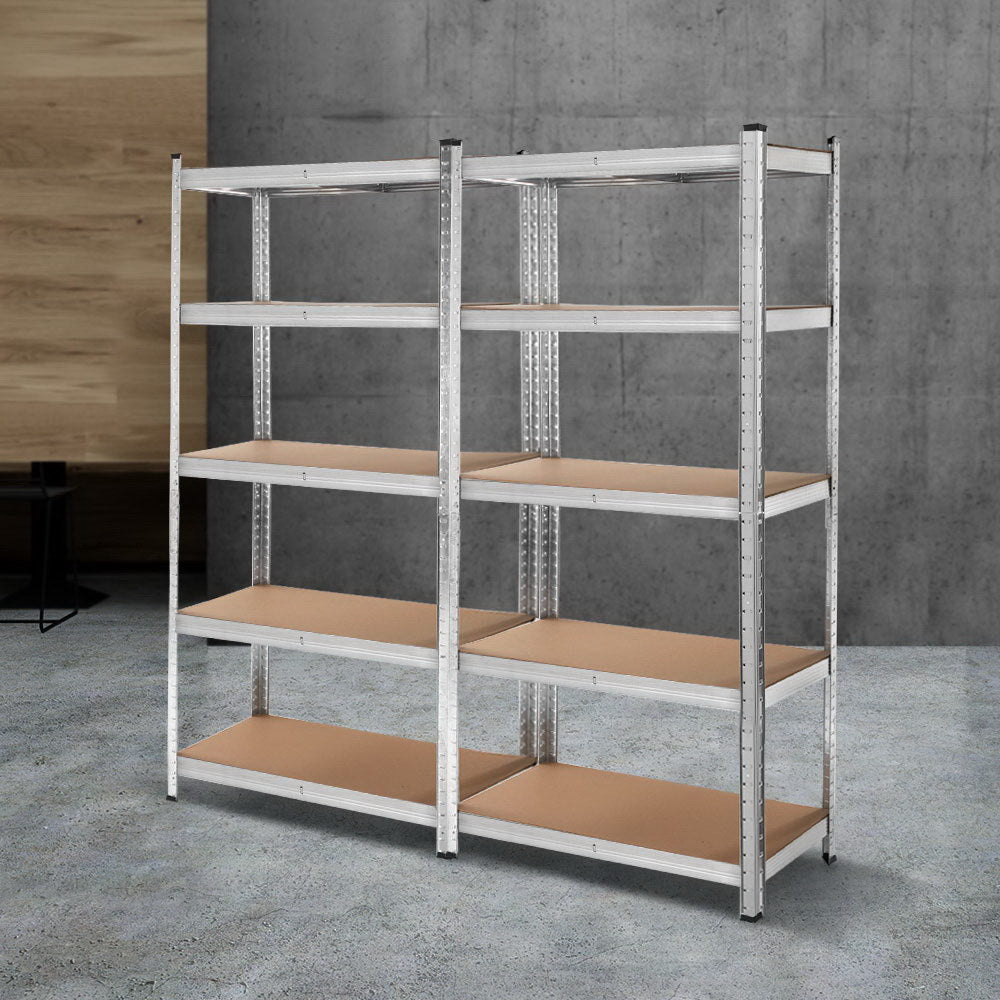 Giantz 2x1.8M Garage Shelving Warehouse Rack Pallet Racking Storage Shelf Silver