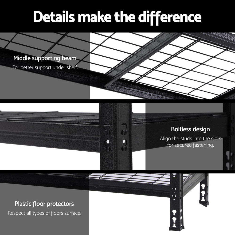 1.8MX1.2M Giantz Garage Shelving Warehouse Rack