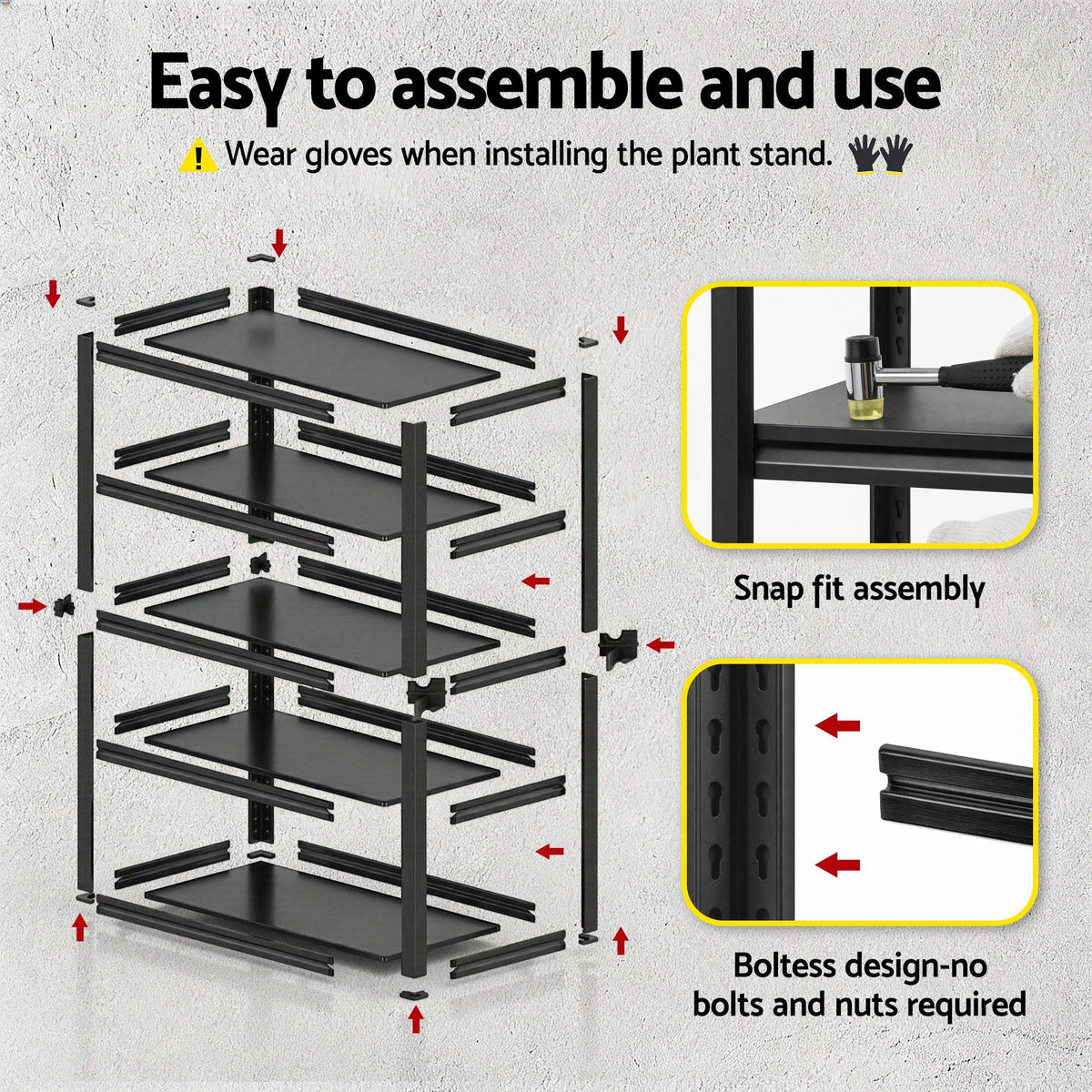 Giantz Garage Shelving 1.8X1.2m Warehouse Rack Storage Shelves Workshop Racks Steel