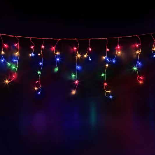 Jingle Jollys 20M Christmas Lights Icicle Light 800 LED Multi-coloured