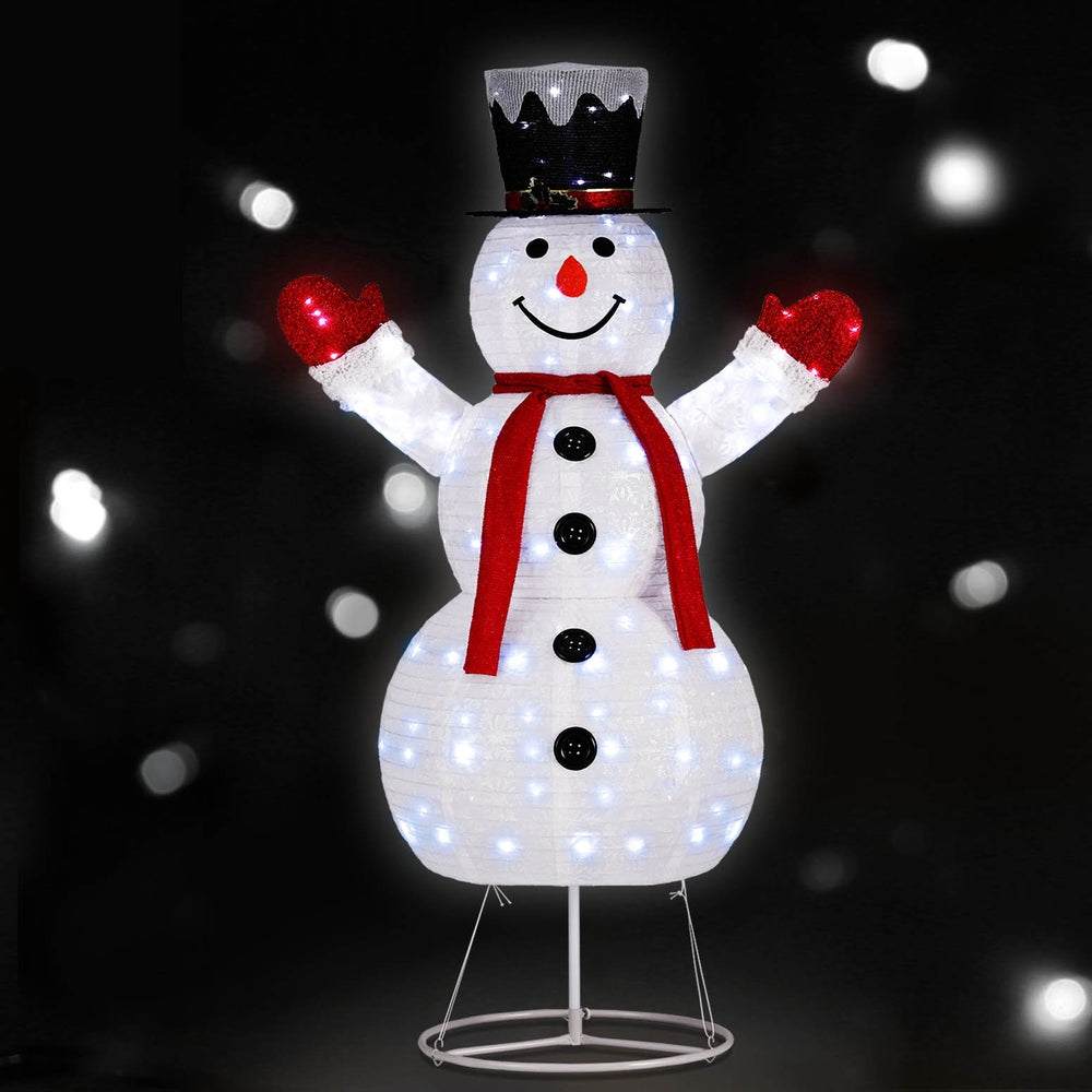 Jingle Jollys Christmas Lights 200 LED 175cm Fairy Light Snowman Decorations